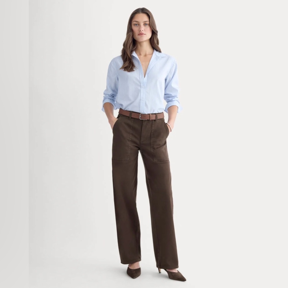 Everlane - The Utility Patch Pocket Pant - Dark Chocolate NWT
